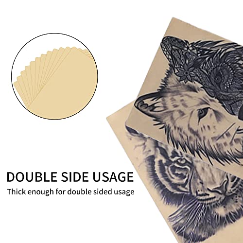 OFEYLE 10Pcs Fake Tattoo Practice Skin, Double-Sided Silicone, 8x6in - Blank Facial Skin Kit for Beginners