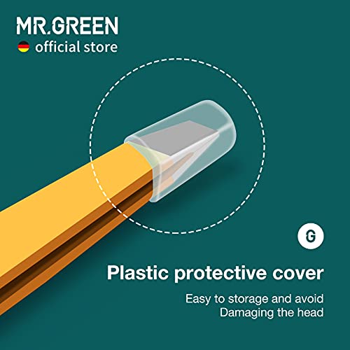 MR.GREEN Stainless Steel Eyebrow Tweezers - Colorful Slanted Makeup Tool (Orange)