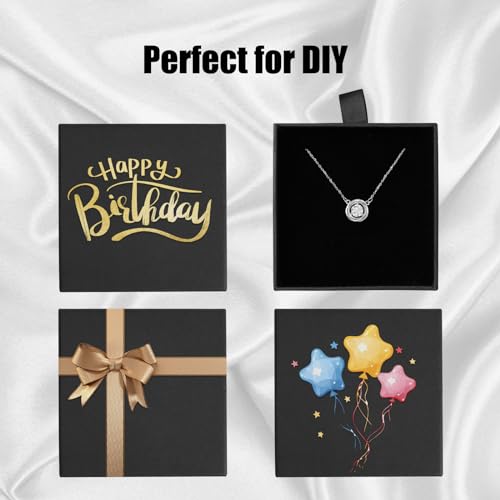 5 Pack Cardboard Jewelry Gift Boxes for Necklaces, Rings & Earrings