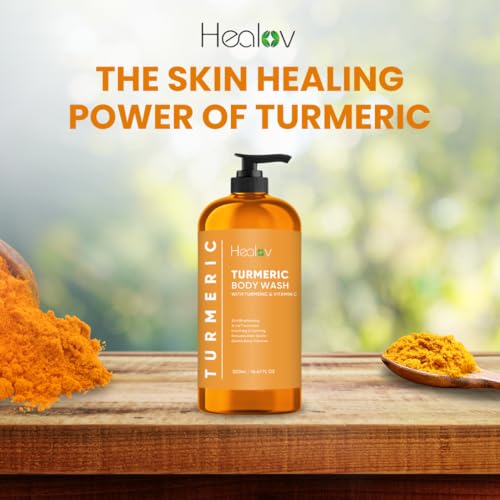 Healov Turmeric Body Wash – Natural Skin Brightening Soap