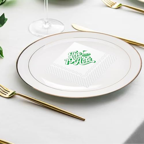 SharkBliss The 19th Hole Golf Cocktail Napkins - 50 Pack, 5x5"