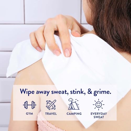 Megababe Cucumber Mint Shower Wipes - Oversized Refreshing Sheets
