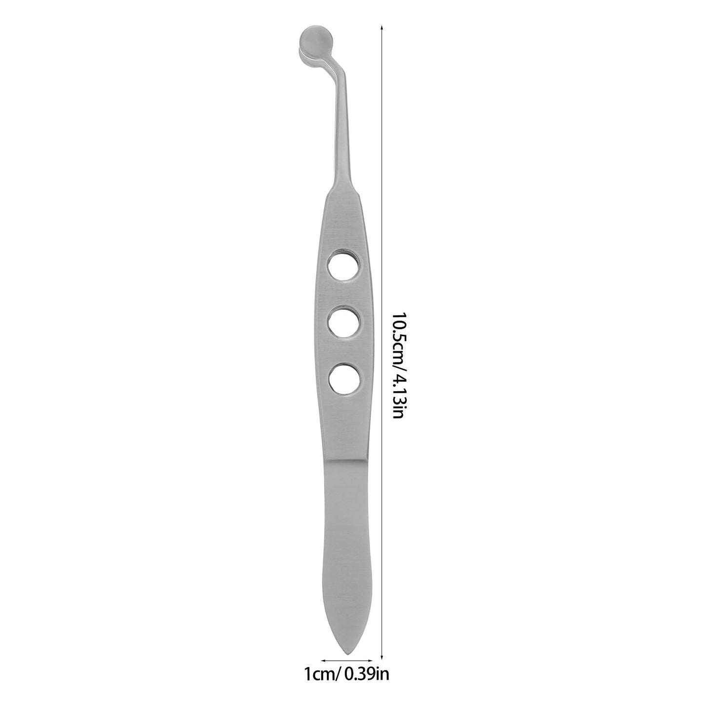 Didiseaon Meibomian Gland Massage Forceps Round Tip Eyelid Tweezers for Clogged Eyelid Gland Relief Eye Stye Remover Tool Precision Design for Eye Bag and Swelling Care