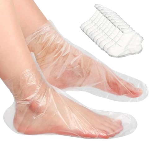 200 Disposable Moisturizing Foot Socks - Leak-Proof, Anti-Slip