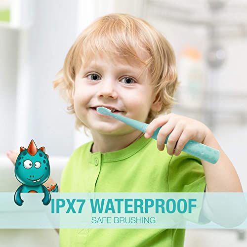 Vekkia Rechargeable Kids Electric Toothbrush - Blue, 3 Modes, Soft Bristles, Waterproof