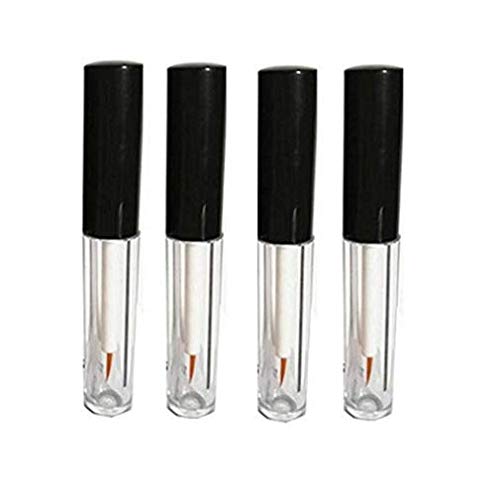 4 Pack 5ML Eyeliner & Eyelash Extension Liquid Storage Tubes with Brush - Portable Makeup Containers