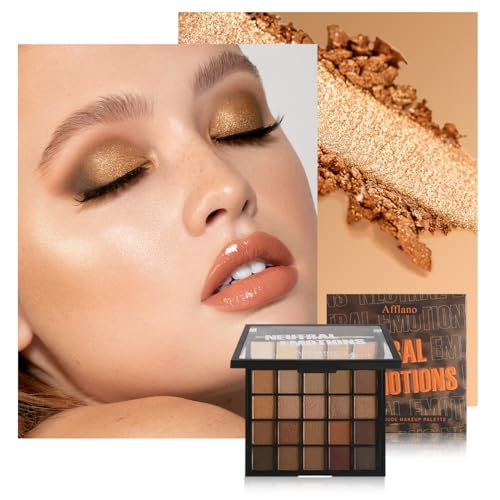 Oygcee Nude Neutral Eyeshadow Palette - 25 Matte & Shimmer Natural Eye Shadow Set for Hazel & Brown Eyes