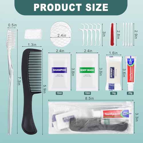 5 Sets Personal Hygiene Kits - Travel Toiletry Kits for Men & Women