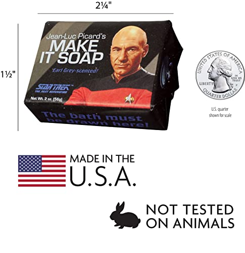 Star Trek Jean Luc Picard Make it Soap - 2oz Earl Grey Scented Bar