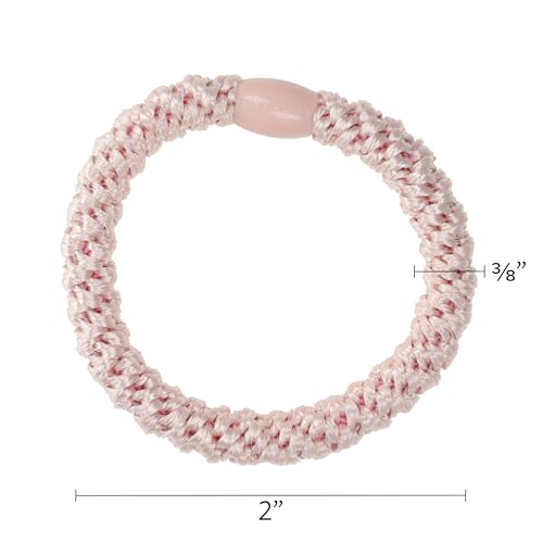 L. Erickson Colorful Ponytail Holders - 8 Pack for Thick Hair