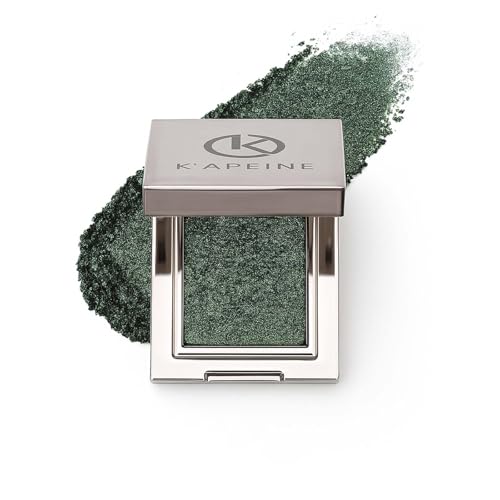 K'APEINE Deep Green Glitter Eyeshadow - Long-Lasting Waterproof Shimmer Palette 09#