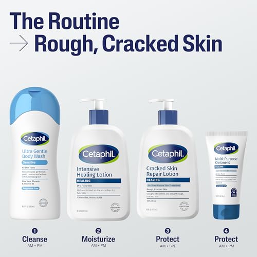 Cetaphil Cracked Skin Repair Lotion Fragrance Free 16oz