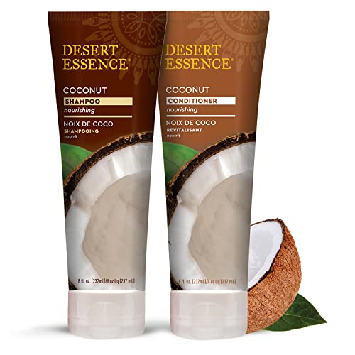 Desert Essence Coconut Nourishing Shampoo & Conditioner Set - 8 Fl Ounce
