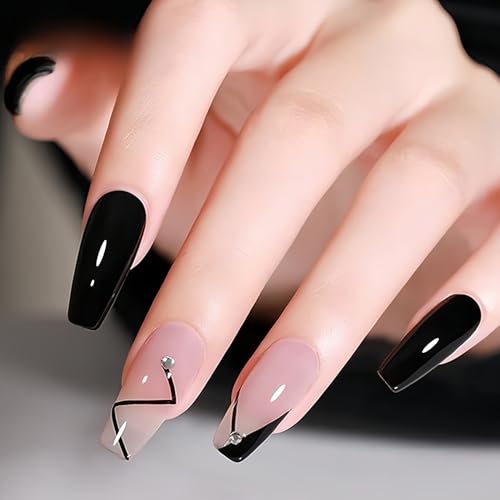Black Quick Dry Nail Polish - Long Lasting, Chip Resistant, 14ML