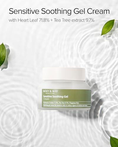 Mary&May Heartleaf Tea Tree Cooling Gel Cream - 2.46 oz