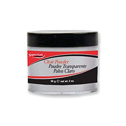 Supernail Clear Nail Powder 2 Ounce - Transparent Nail Enhancement Powder