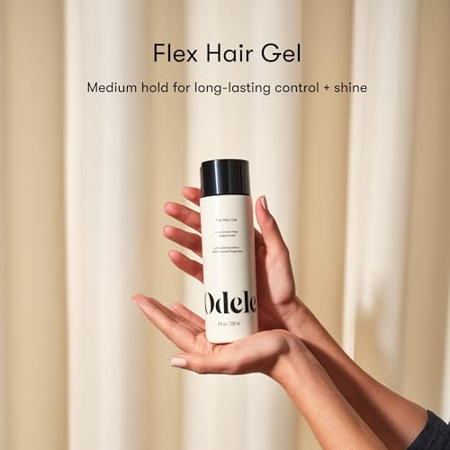 Odele Flex Hair Gel - Flexible Hold for All Hair Types, 8 fl oz