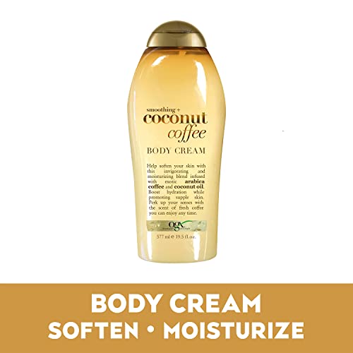 OGX Smoothing + Coconut Coffee Exfoliating Body Scrub, 19.5oz