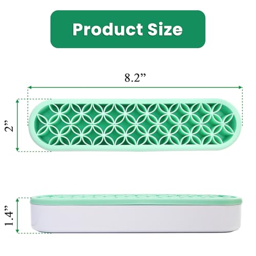Elsjoy 3-Pack Silicone Makeup Brush & Tool Organizer Set