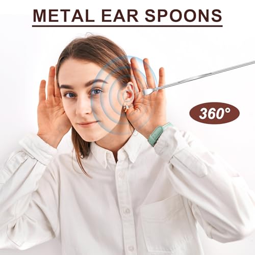 40pcs Stainless Steel Ear Wax Removal Tool Set - Ergonomic Ear Spoons