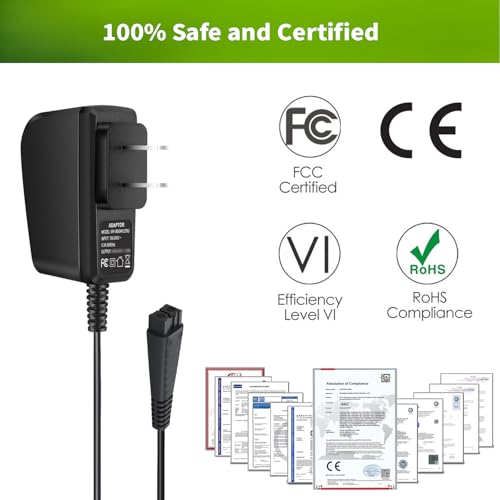 LONNKY Replacement Charger for Panasonic Arc Series Shavers 4.8-5.4V
