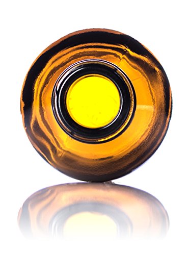 2 oz Amber Glass Bottles with Eye Droppers - Set of 2 for Essential Oils & Perfumes
