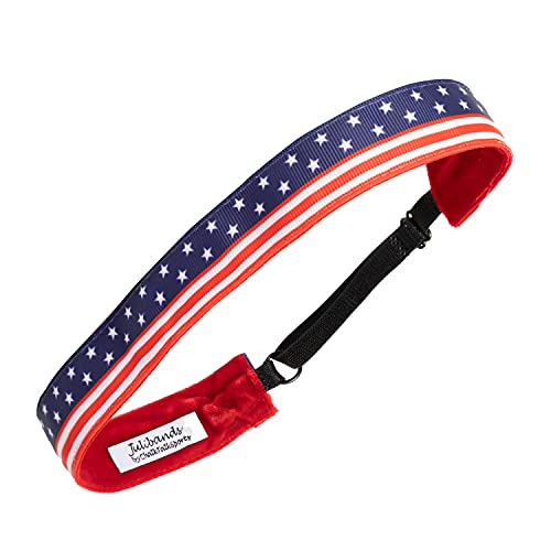 USA Flag Non-Slip Running Headband - Fully Adjustable Juliband