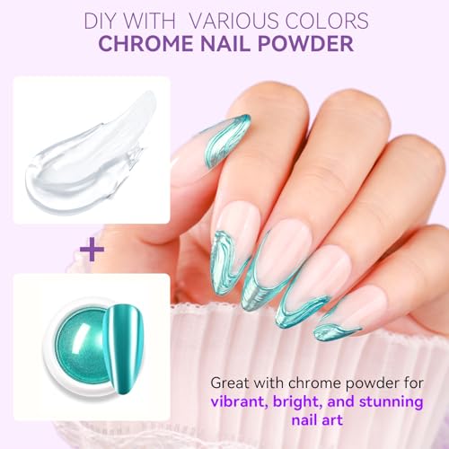 Makartt Clear 3D Nail Sculpting Gel - 2Pcs No Wipe UV Gel for Nail Art