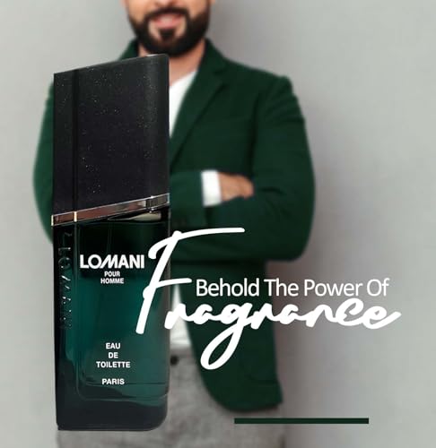 Lomani Eau De Toilette Spray for Men, 3.3 Fl Oz - Spicy Amber Fragrance