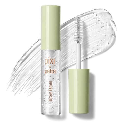 Pixi Beauty Clear Eyebrow Gel - Long-Wearing Translucent Brow Setter with Aloe Vera, 4.5 ml