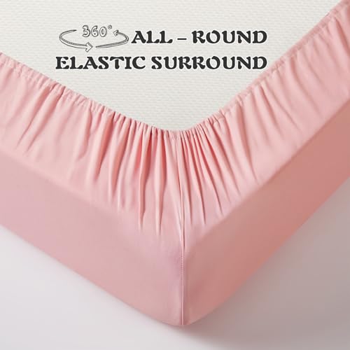 Light Pink Toddler Sheet Set - 3 Piece Microfiber Bedding