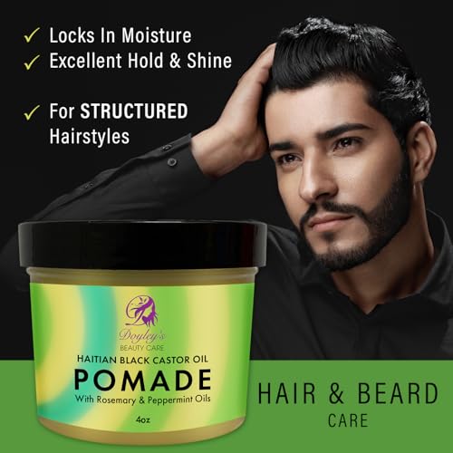 Doyley's Haitian Black Castor Oil Pomade 4oz - Hair Growth & Frizz Control
