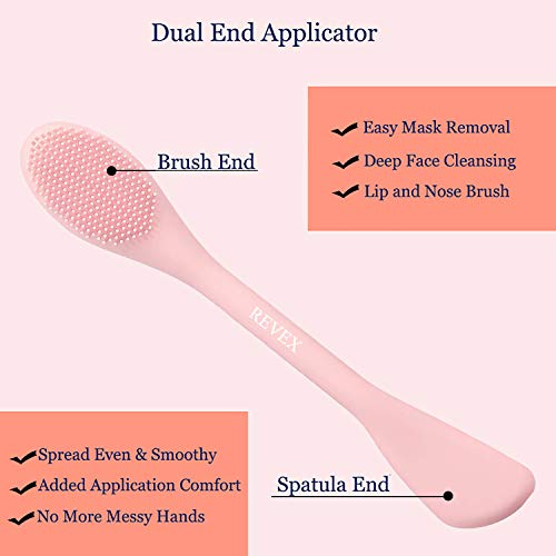 REVEX Silicone Face Scrubber & Mask Applicator - 2 Pcs Set