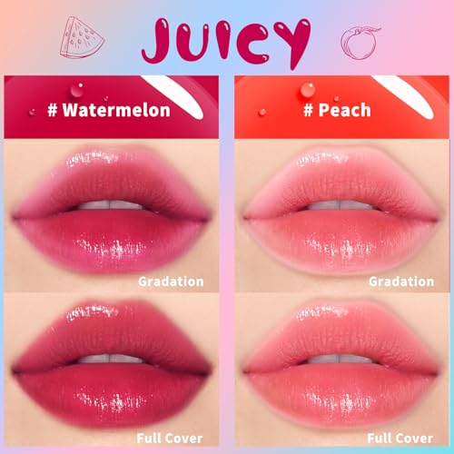 Long Lasting Lip Tint Set - Waterproof, Smudge-Proof Korean Lip & Cheek Stains