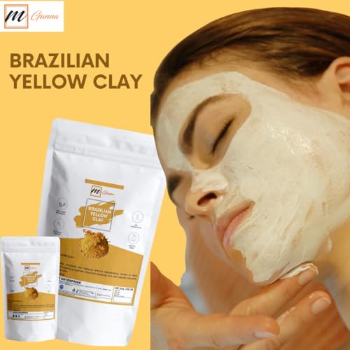 Natural Brazilian Yellow Clay Powder for Sensitive Skin - 100g