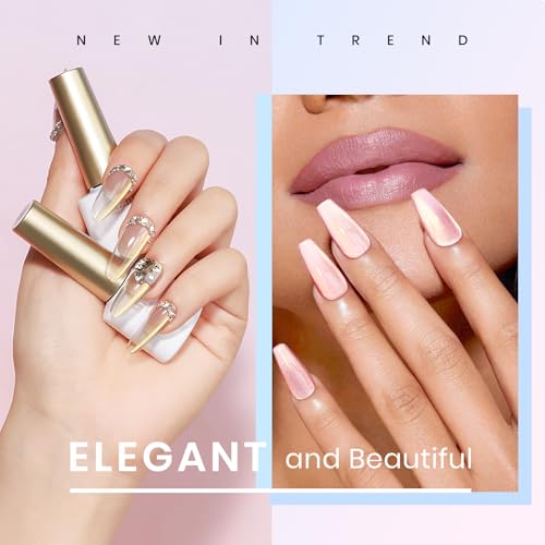 MIZHSE Cat Eye Gel Nail Polish Set - 6 Colors with Magnetic Stick