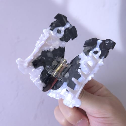 Cute Border Collie Dog Hair Clips for Women, Acetate Puppy Claw Clip, Stylish Hair Accessories