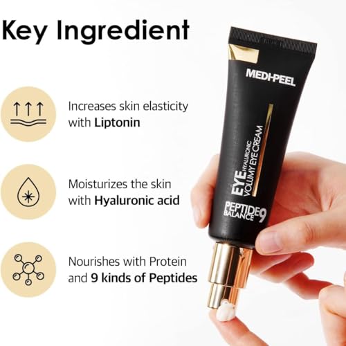 Medi-Peel Peptide9 Hyaluronic Eye Cream for Anti-Aging & Brightening - Korean Skincare