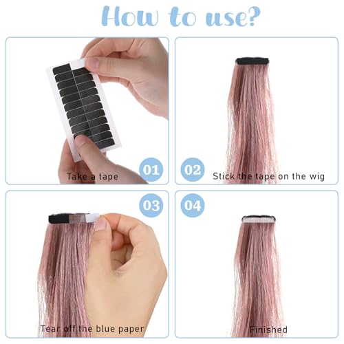120pcs Double-Sided Hair Extension Tape - Waterproof & Strong Adhesion