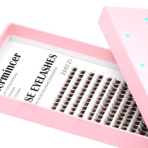 Bodermincer 180pcs D Curl Cluster Eyelashes - 0.07mm DIY Lash Extensions