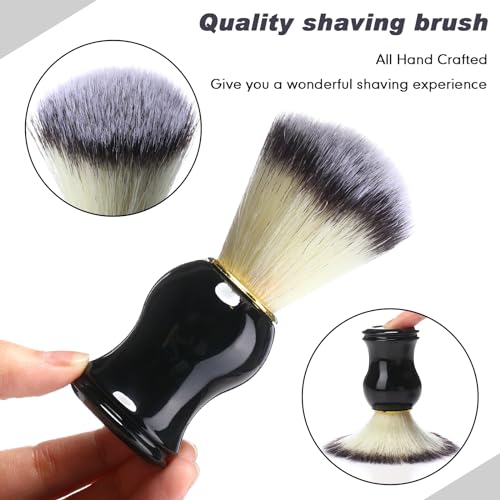 Patelai 4-Pack Handcrafted Shaving Brushes for Men - Premium Bamboo & Synthetic Bristles