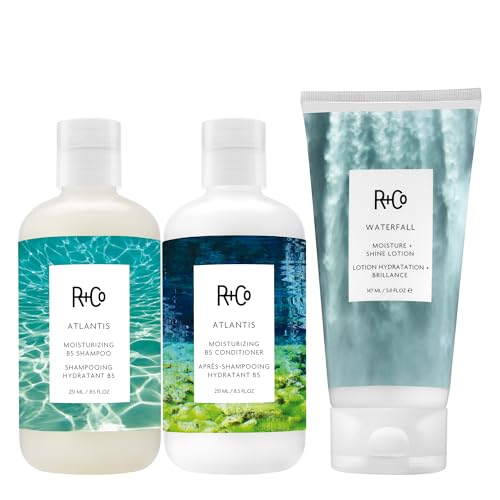 R+Co Atlantis Moisturizing B5 Shampoo | Shine + Tames Frizz + Intense Hydration | Vegan + Cruelty-Free |Vegan + Cruelty-Free| 8.5 Fl Oz