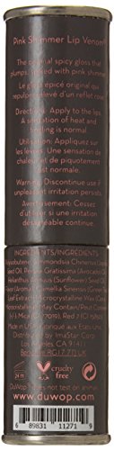 DuWop Lip Venom Lip Plumping Gloss - Pink Shimmer Hydrating Formula
