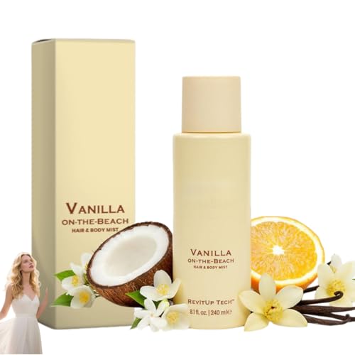 Vanilla & Coconut Hair and Body Mist - Long-Lasting Hydrating Fragrance Spray for Women | 1 pc