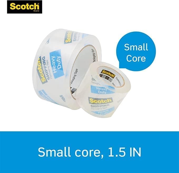 Scotch Heavy Duty Packaging Tape - 2 Inch x 800 Inch Clear Roll | 2 Count for Secure Sealing
