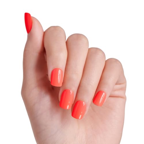 imPRESS No Glue Press-On Nails - Happier Vibes, Short Squoval, 30 Count