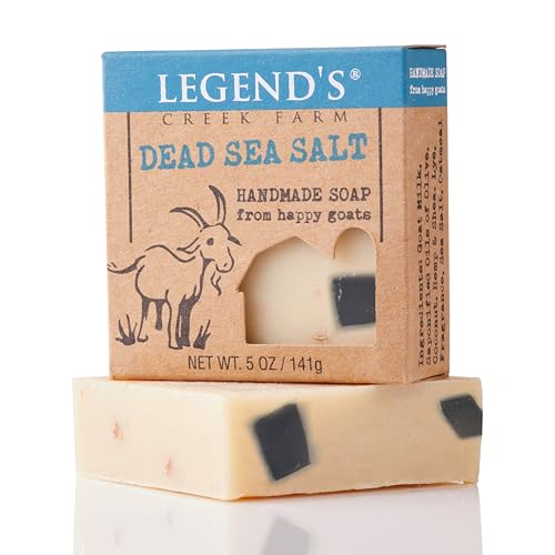 Legend's Creek Goat Milk & Dead Sea Salt Soap Bar - Moisturizing 5 Oz Pack of 2
