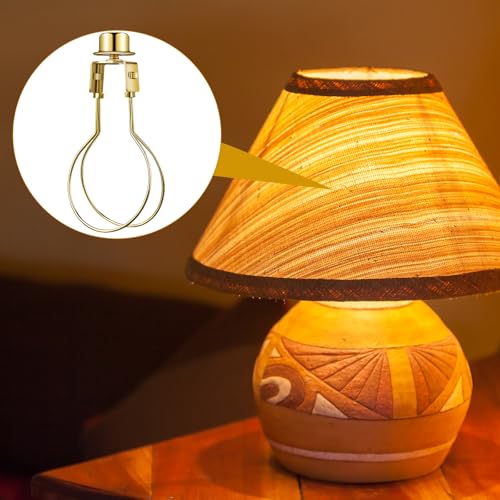 Honoson 4-Pack Lamp Shade Holders with Finials and Levellers