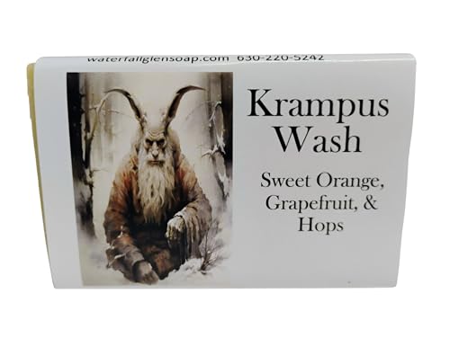 Krampus Wash Vegan Beer Soap with Kokum Butter & Dead Sea Salt - 6.2oz