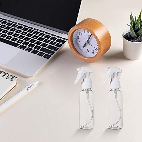 Travel Size 3.4oz Fine Mist Spray Bottle Set - 3pcs Refillable Containers with Funnel & Labels
